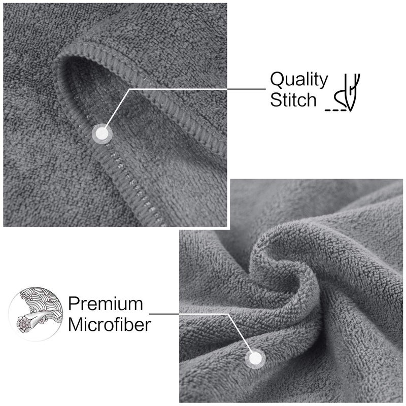 SUNLAND Microfiber Gym Bath Towel Ultra Soft Travel Camping Towel Super Absorbent Swimming Sport Towels for Adults and Children 24inchX48inch 2 Pack - Image 3